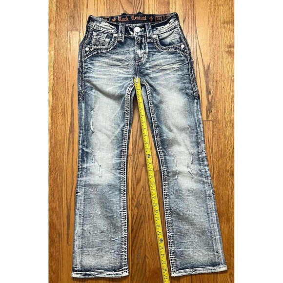 Rock Revival Jeans Nash SB200 Slim Boot Stretch Men’s Size 26x29 - Picture 6 of 8